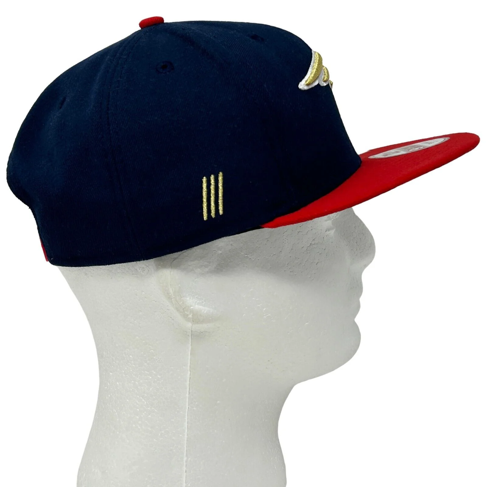 Vintage Y2Ks New England Patriots 3x Champions Hat Baseball Cap Blue New Era NFL - Image 7